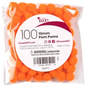 100-Pack 10 MM Pom Poms POM4000