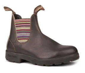 Blundstone 1409 Stout Brown with Striped Elastic