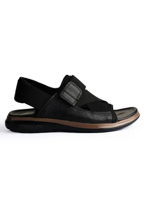 Classic Leather Black Sandal